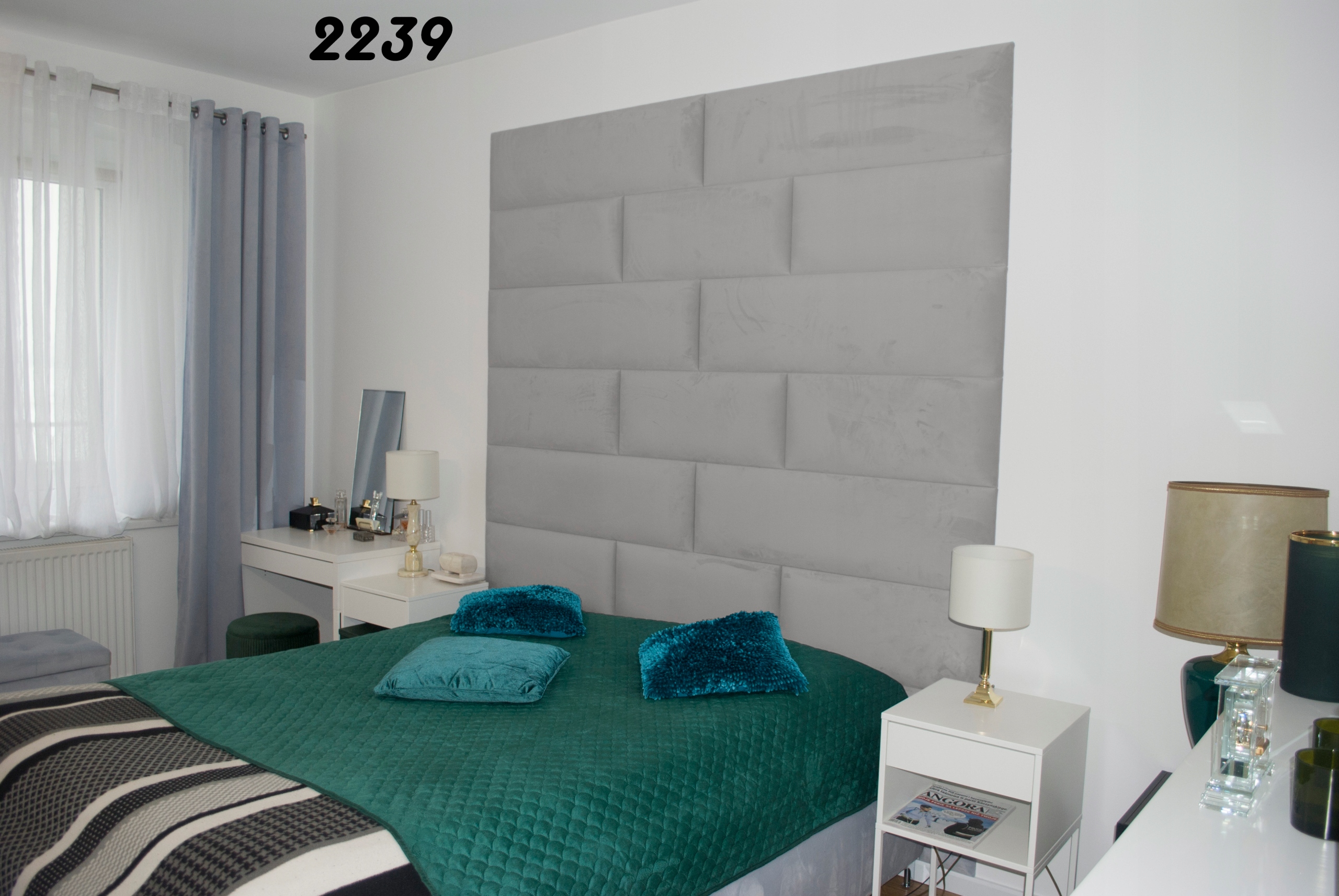 PANELE TAPICEROWANE WEZGŁOWIE ścienne 80x40 Kod producenta 8040