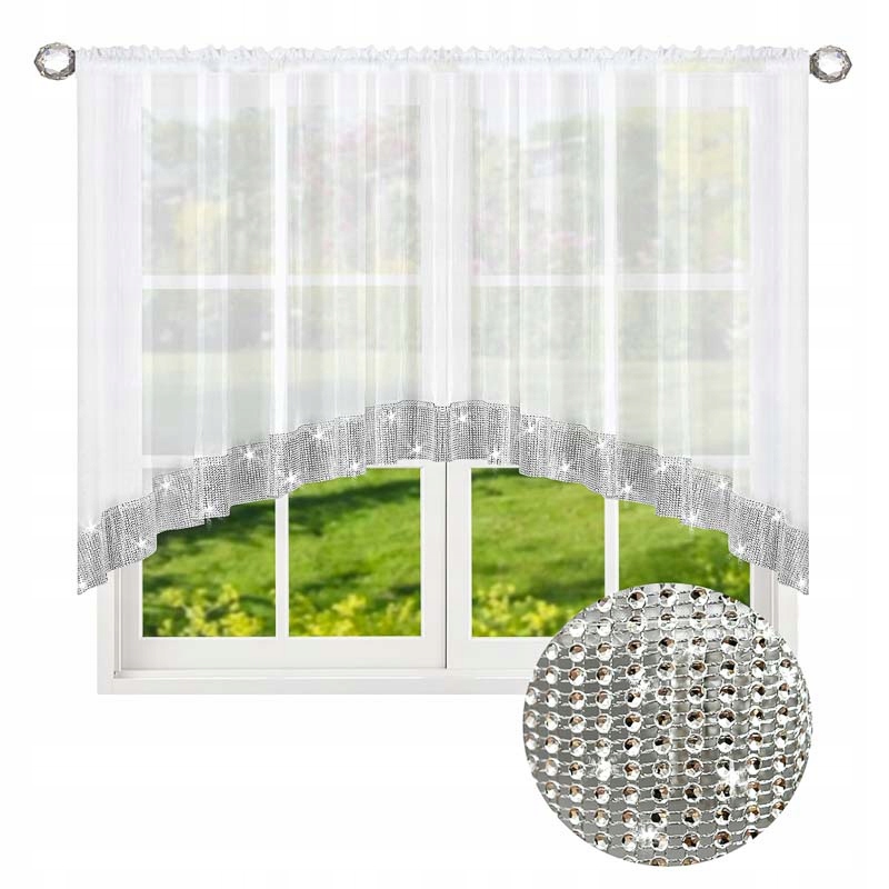 

Firana gotowa Firany 150x300 cm Firanki Cyrkonie