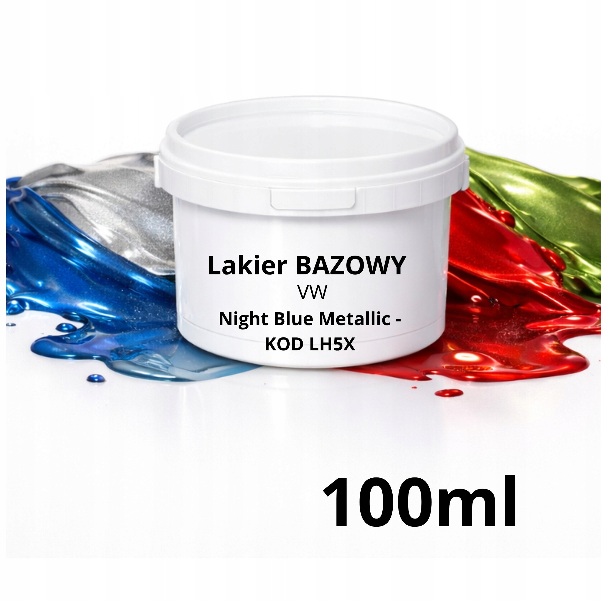 Lakier bazowy lakier do Volkswagen kod LH5X – Night Blue Metallic, 100ml