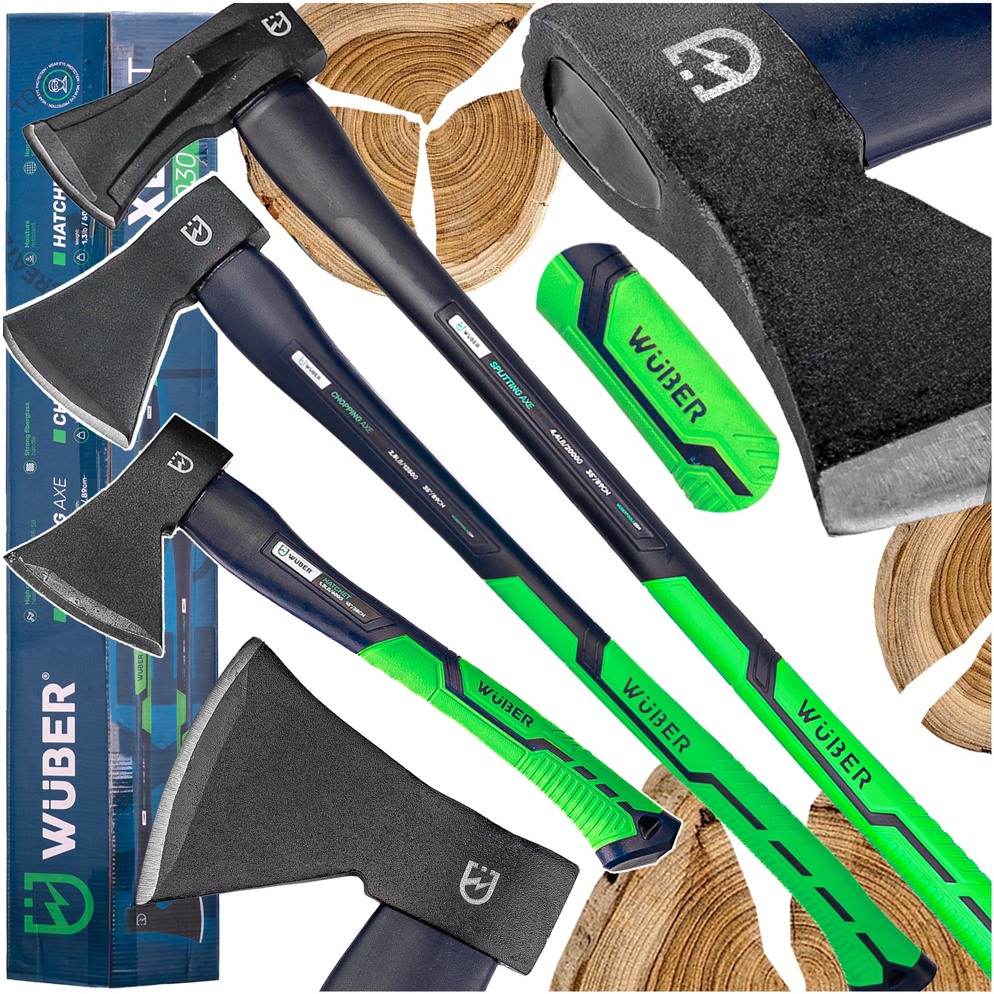 Siekiera Rozłupująca Zestaw Siekier Fiberglass