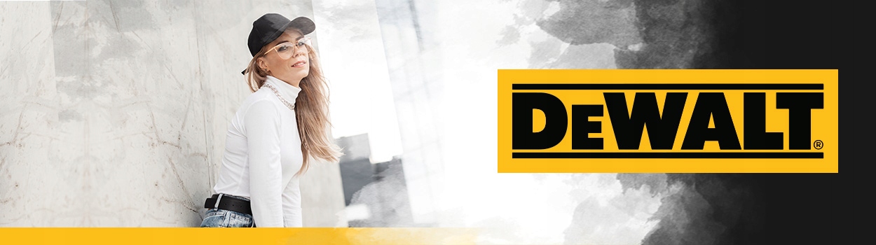 CZAPKA Z DASZKIEM Z LOGO DeWALT REGULOWANA CZARNA Marka inna