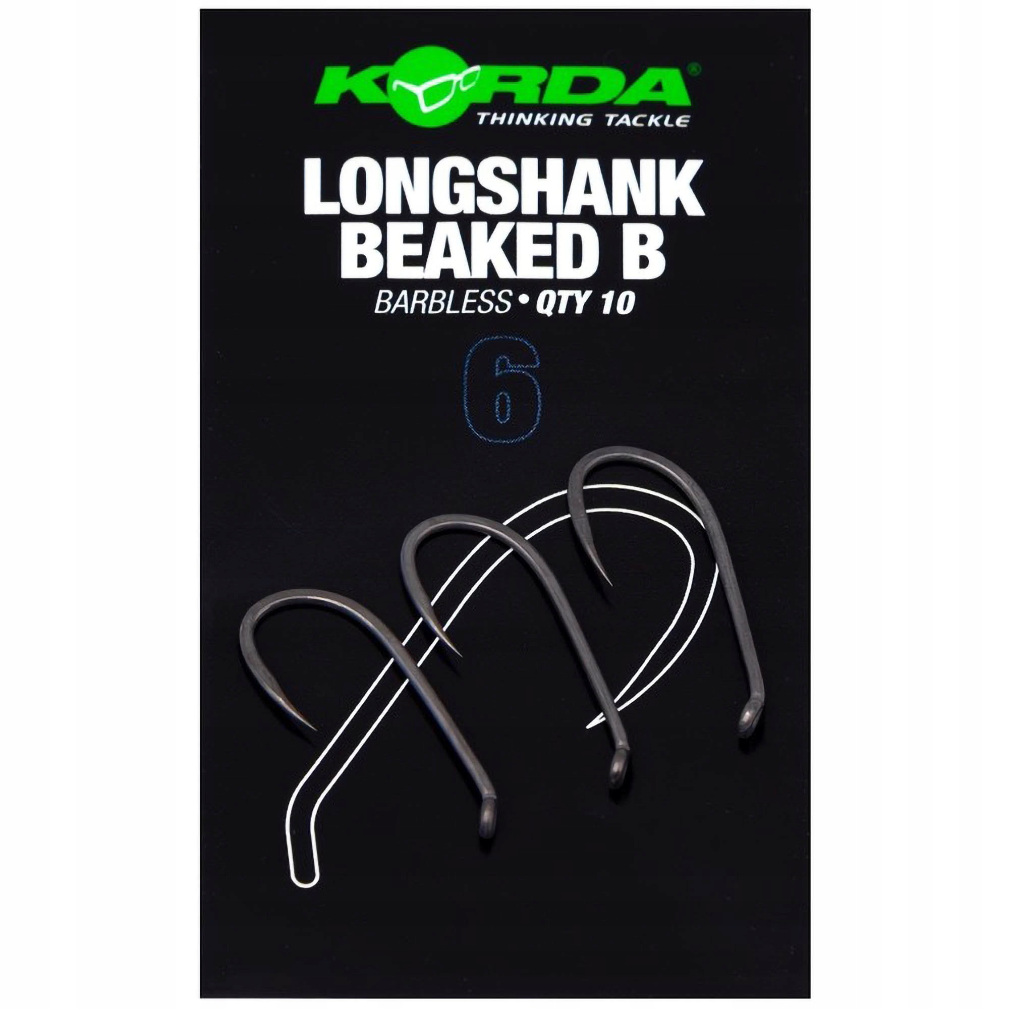 Haczyki Bezzadziorowe Korda Longshank Beaked Barbless r. 6