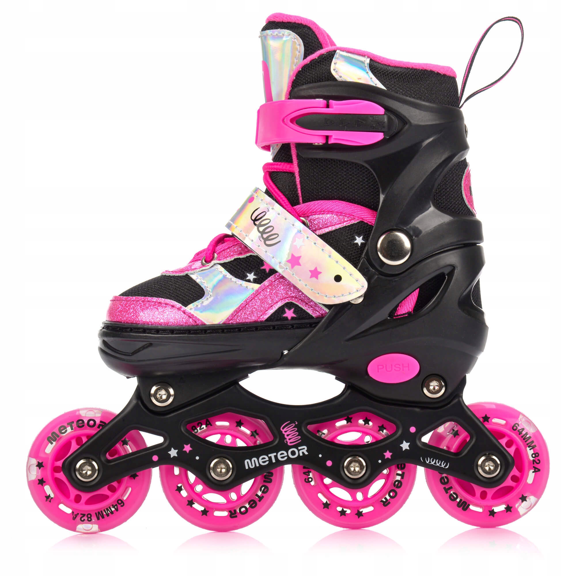 Регульовані роликові ковзани 4in1 LED Skates Roller Skates Роликові ковзани Meteor розмір XS 27-30