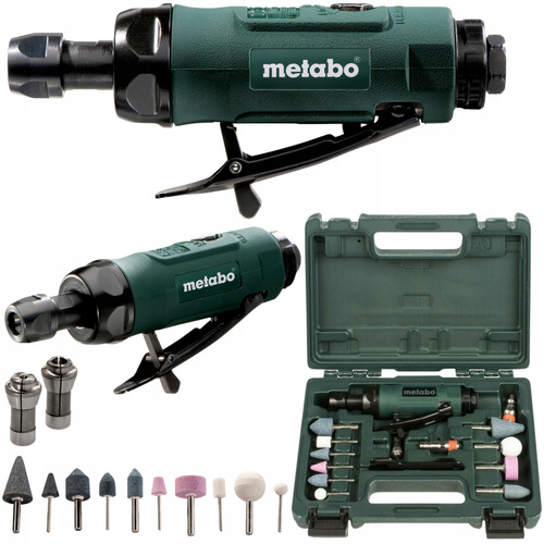 Metabo Pneumatyczna szlifierka prosta Dg 25 set 604116500 osprzęt walizka