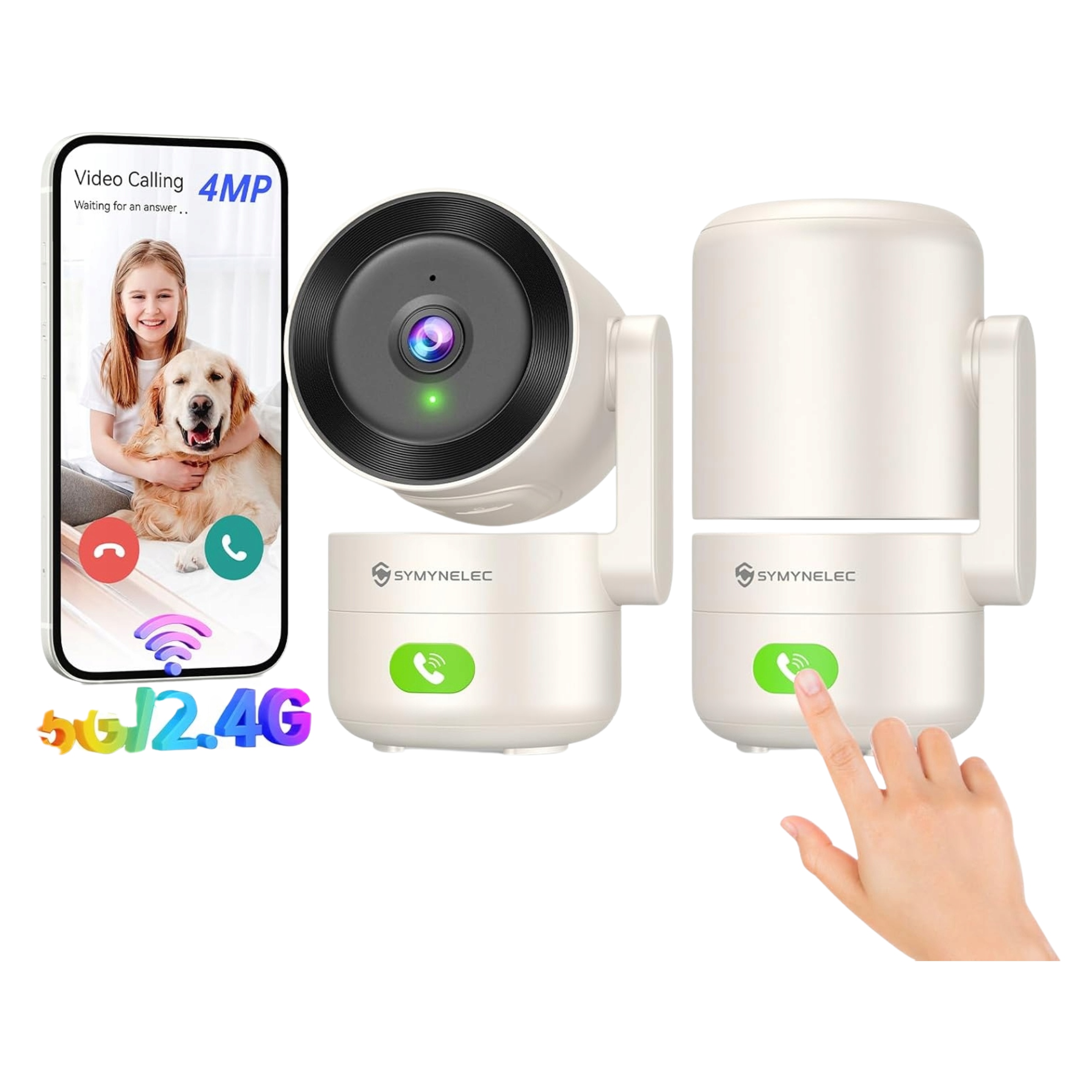 Kamera Do Monitoringu Wewnętrznego Z Podwójną Siecią Do Kontroli Dziecka