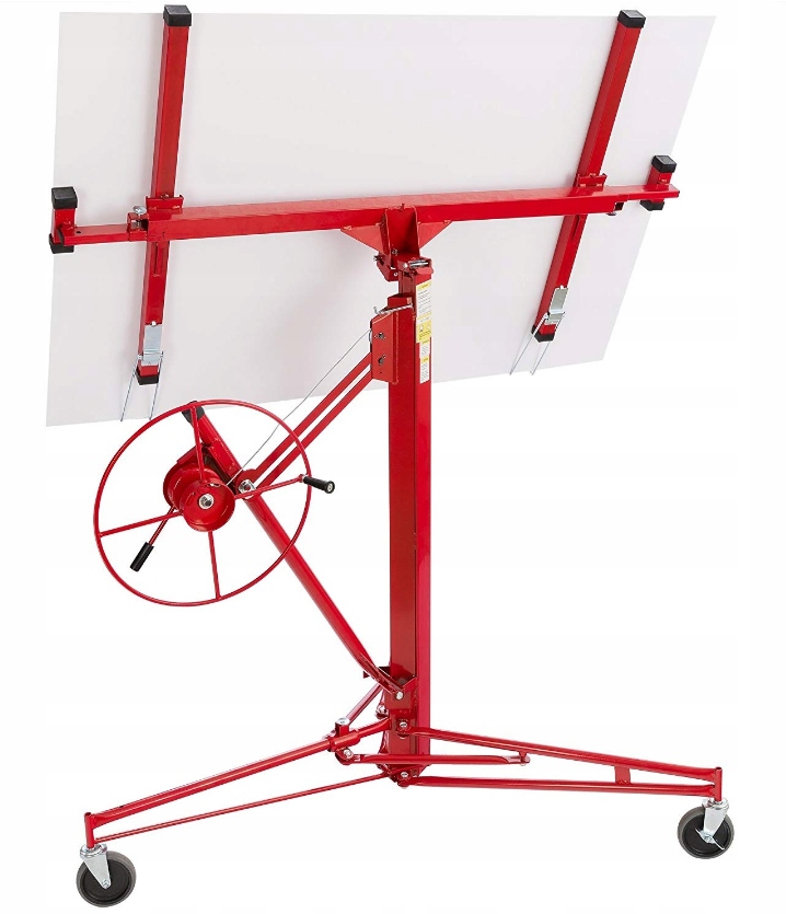 PODNOŚNIK PŁYT GIPSOWYCH GK REGIPSÓW STOJAK KARTONOWO GIBSOWYCH KARTON 5 m Wysięg 165-495 cm