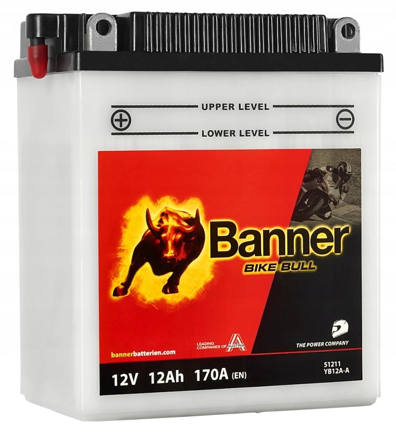

Banner Bike Bull 51211 12V 12AH 170A YB12A-A