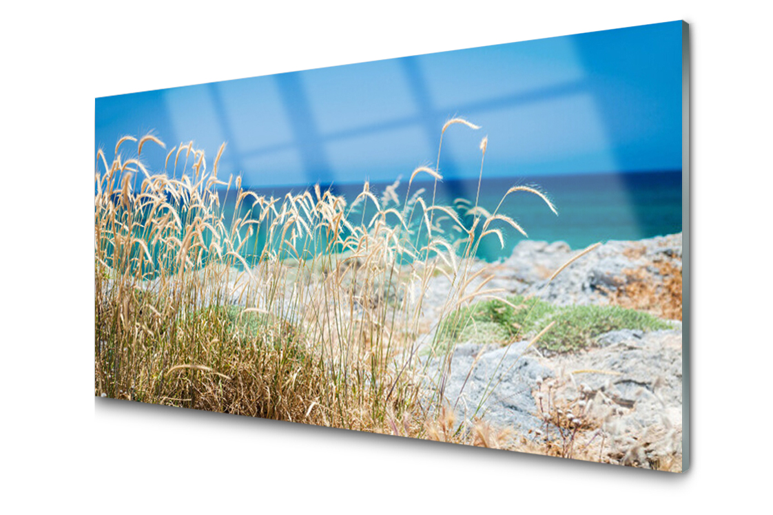 

Panel szklany dekor Plaża Wydmy Morze 120x60