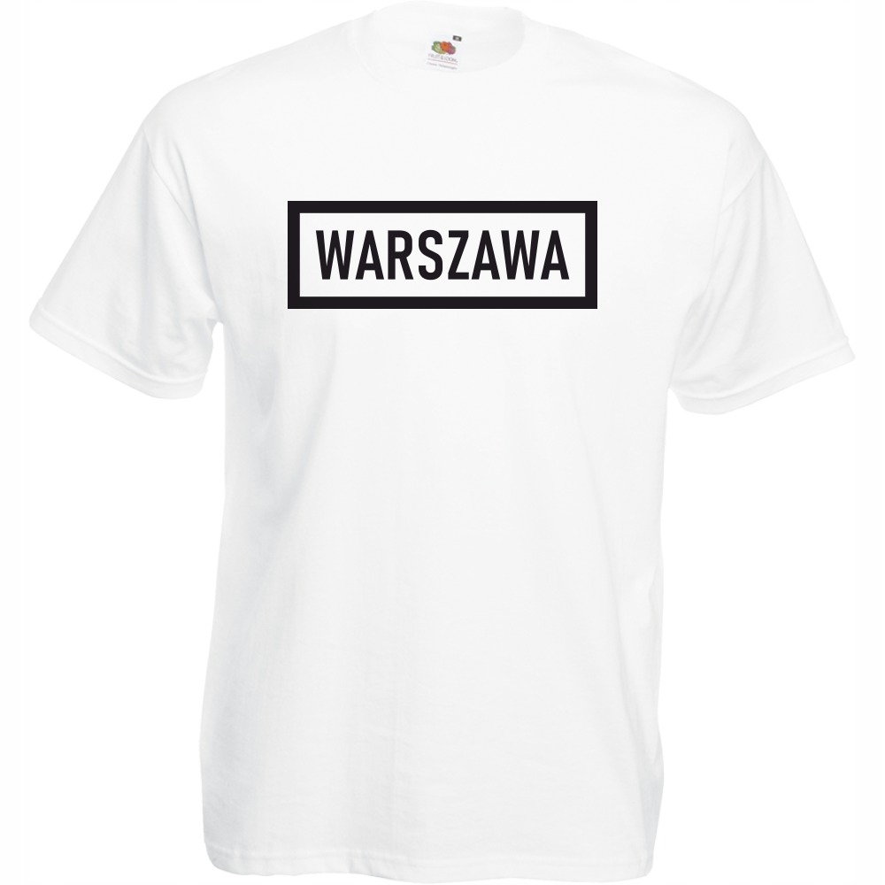 

Koszulka Warszawa stolica Polska XL biała