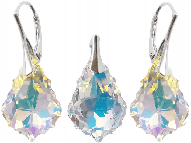 

Komplet Biżuterii Swarovski Baroque Crystal Ab