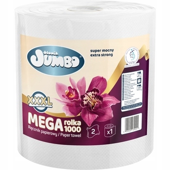 

Słonik Jumbo maxi1000 najdłuższy ręcznik papierowy