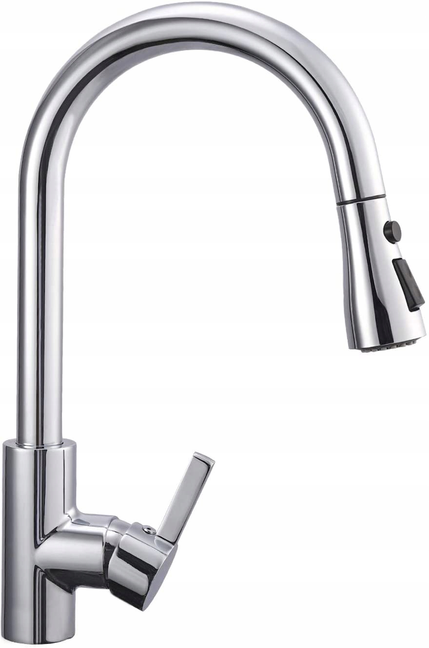 Engindot Chrom Kuchyňská Baterie S Výsuvným Výtokem 3-REŽIMY Provozu 360°