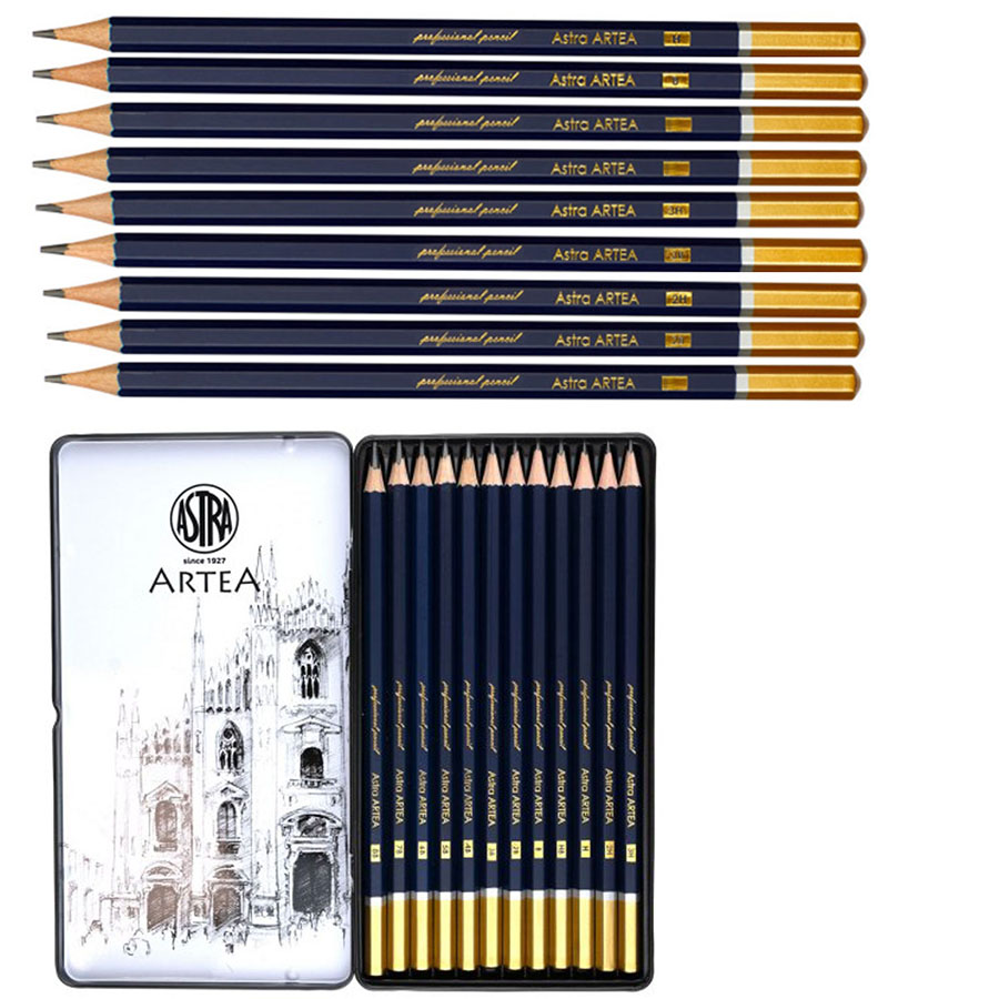 ZESTAW OŁÓWKÓW DO SZKICOWANIA W PUSZCE EAN (GTIN) 5901137144443