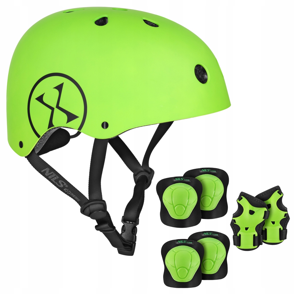 Kask Rowerowy Na Hulajnogę Regulowany Dla Dziecka 52-56 cm Ochraniacze S