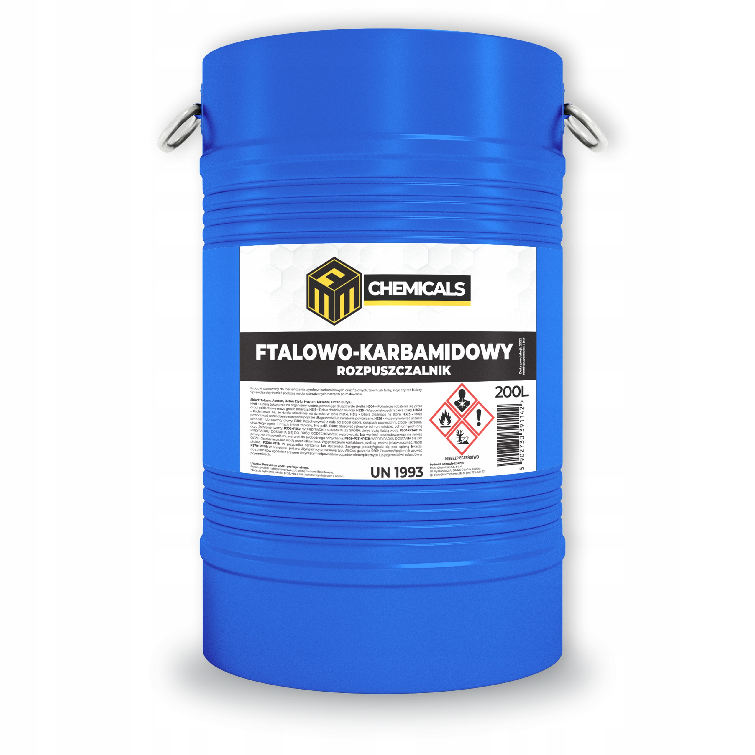 Ftalovo Karbamidový Rozpoušťovač 200 L Rozpouštědlo, odstraňovač laků