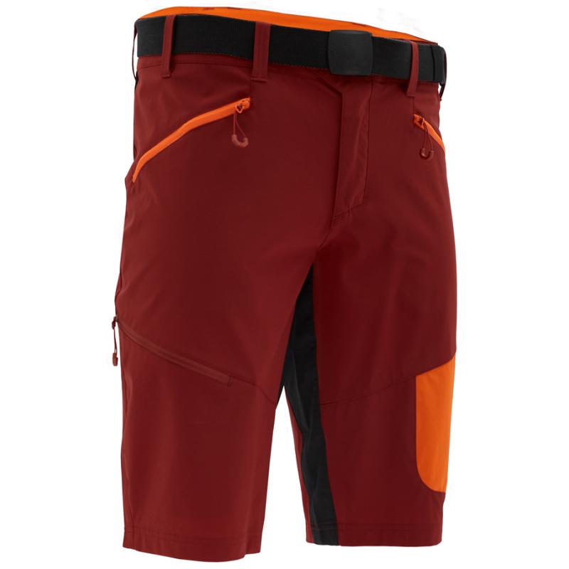 Silvini Kraťasy Rango Pro MP2225 pánské volné červená merlot-oranžová XL