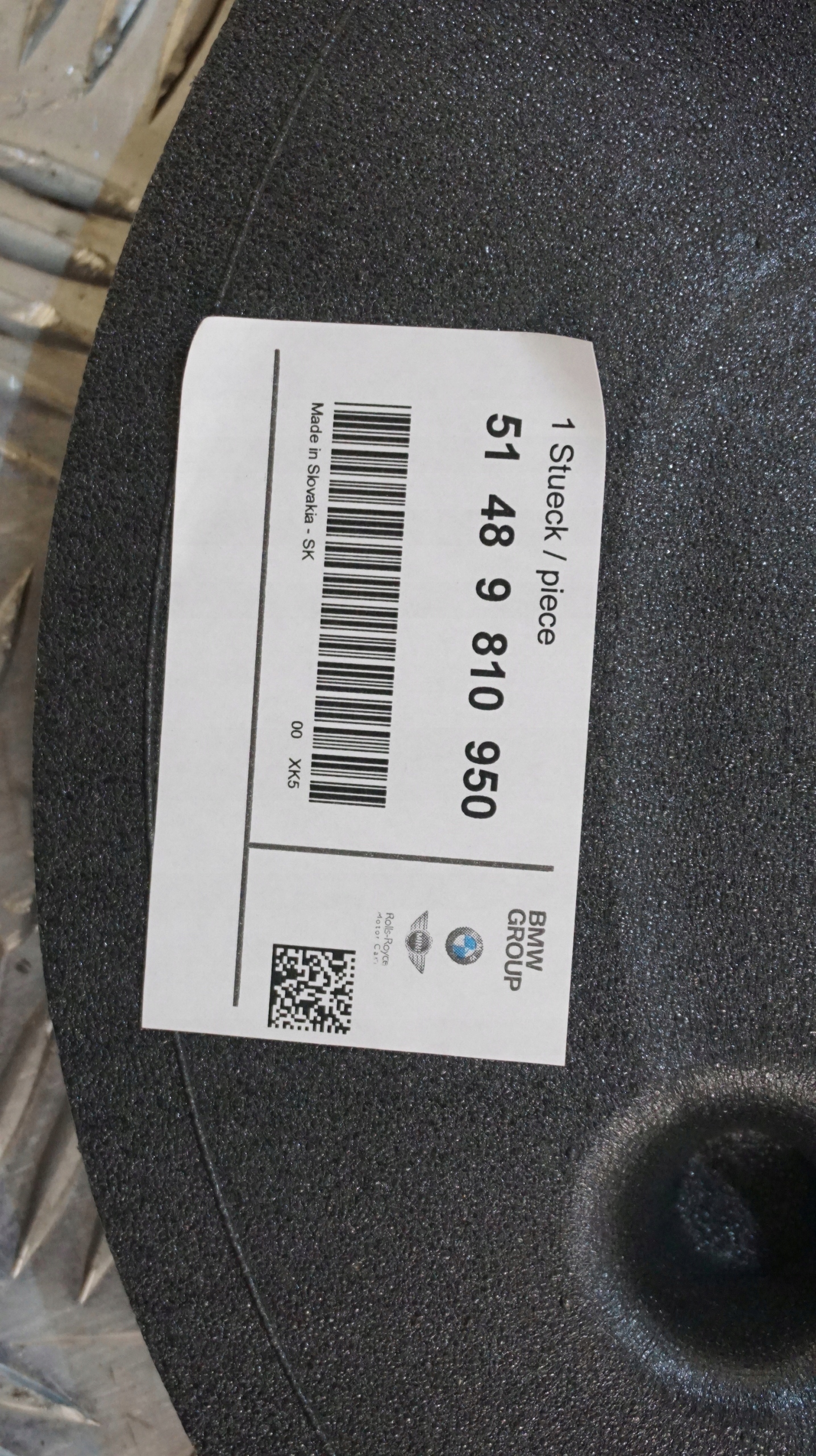 MINI COOPER R60 WYGŁUSZENIE IZOLACJA DRZWI PRZÓD Numer katalogowy części 9810950