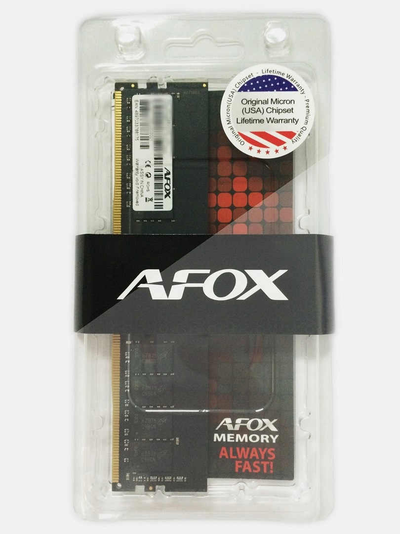 AFOX (Single Pack) 4GB DDR4 2400MHz CL17 UDIMM
