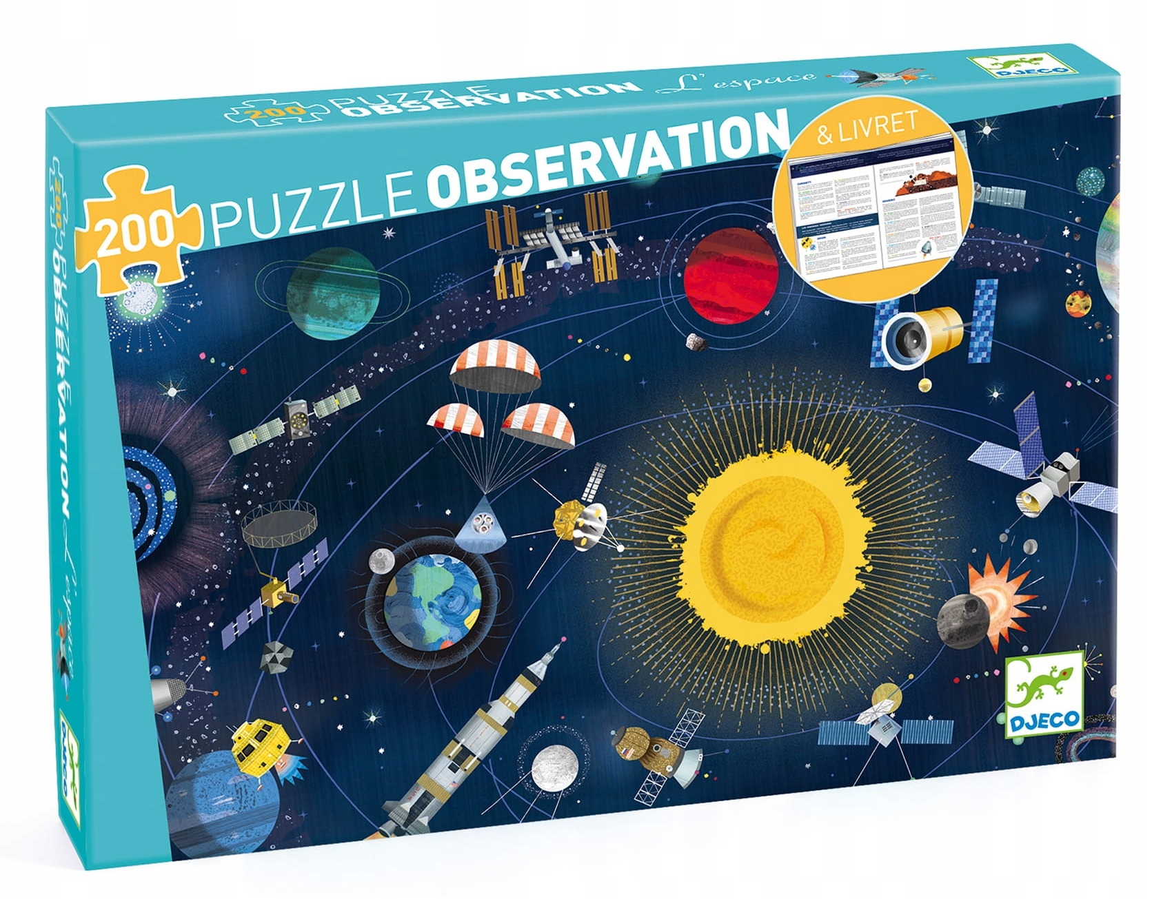 DJECO Puzzle observation KOSMOS 200 elementów