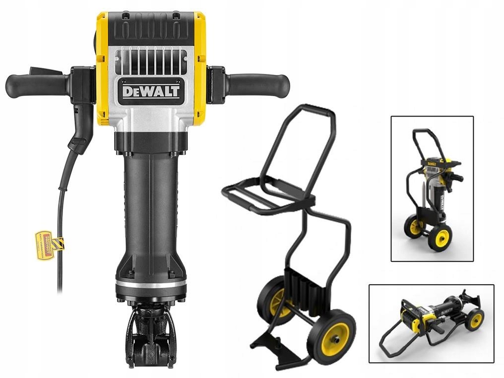 Młot Wyburzeniowy Kujący Udarowy Dewalt D25981K Hex 28mm 2100W 62J Wózek