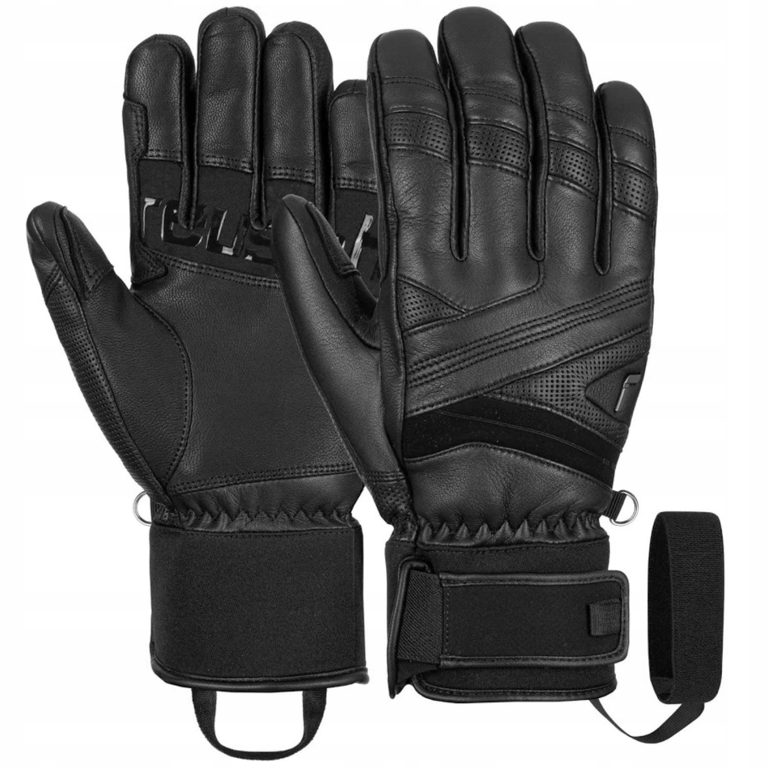 Unisexové rukavice Reusch Classic Pro lyžařské kožené černé 9,5 L/XL