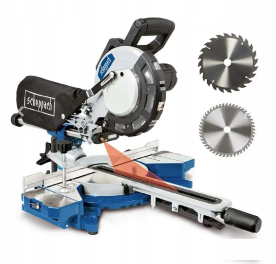 Scheppach Piła ukośnica stołowa z posuwem Pilarka ukosowa HM216