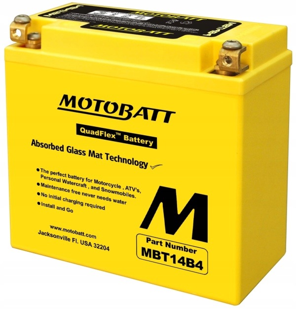 Motobatt Batéria Moto 12V 13AH/175A L+ (VYM:150X70X145/145)
