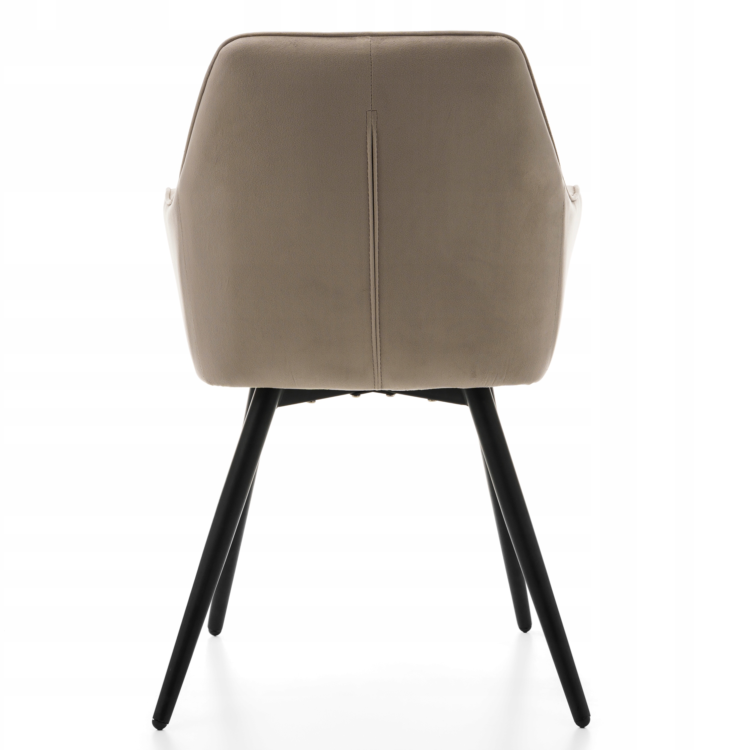 KRZESŁO TAPICEROWANE PIKOWANE WELUROWE DO SALONU JADALNI NOWOCZESNE PASSO Wysokość siedziska 52 cm