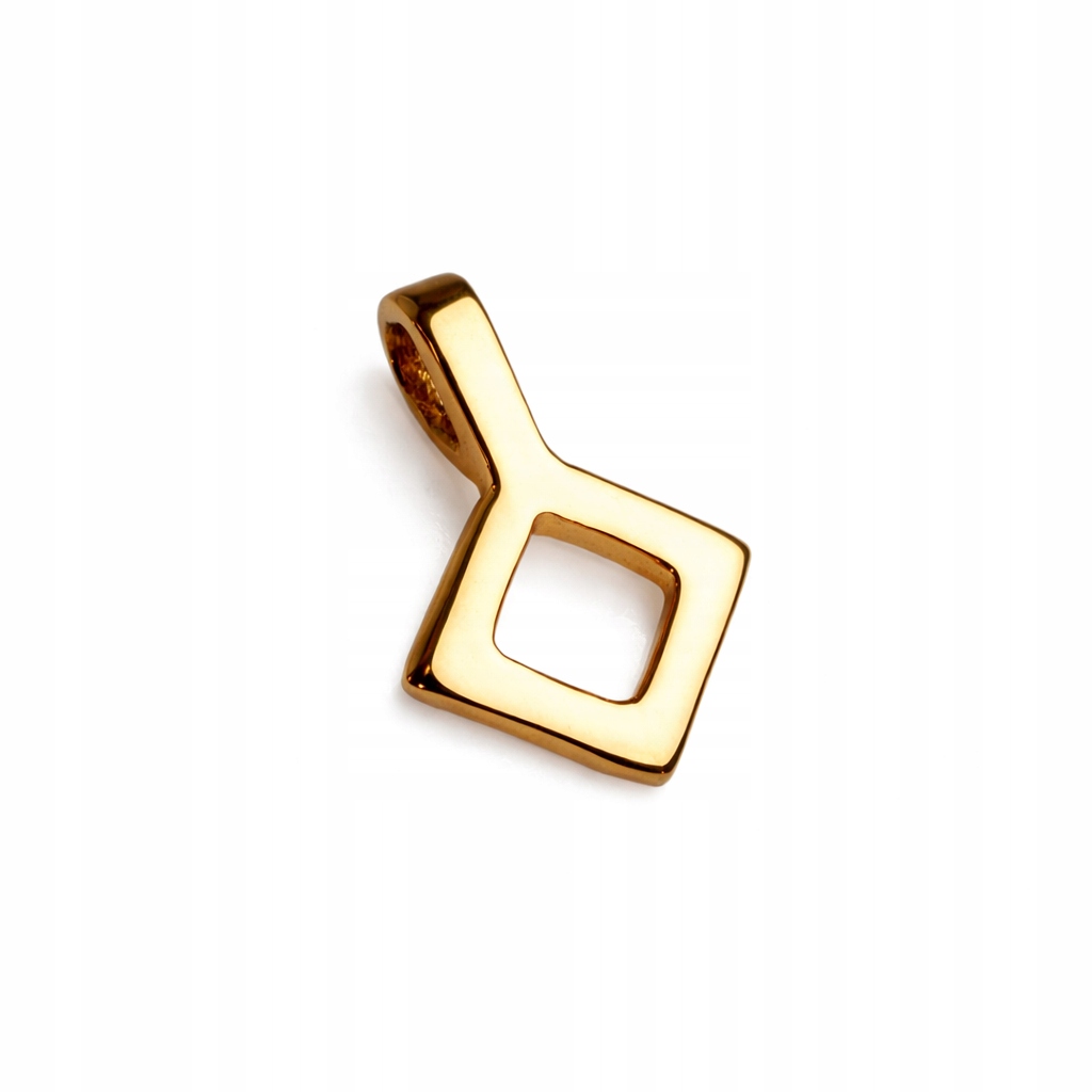 Runa Ingwaz Amulet nové energie Talisman transformace života Pozlacená