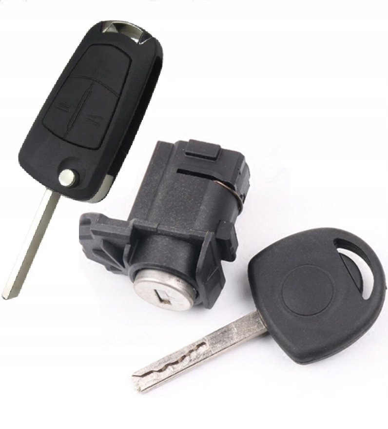 NOWA WKLADKA DRZWI LEWA ZAMEK OPEL CORSA D 2 klucz