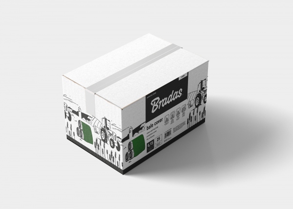 Fliz ochronny do okrywania bel słomy 10,4 m x 12,5 m JAKOŚĆ PREMIUM Marka Bradas