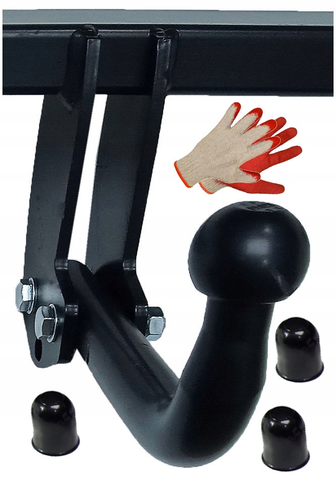 BEZ CIĘCIA ZDERZAKA HAK HOLOWNICZY+OSŁONKI do FORD KUGA MK1 I SUV 2008-2013 Uciąg 2100 kg