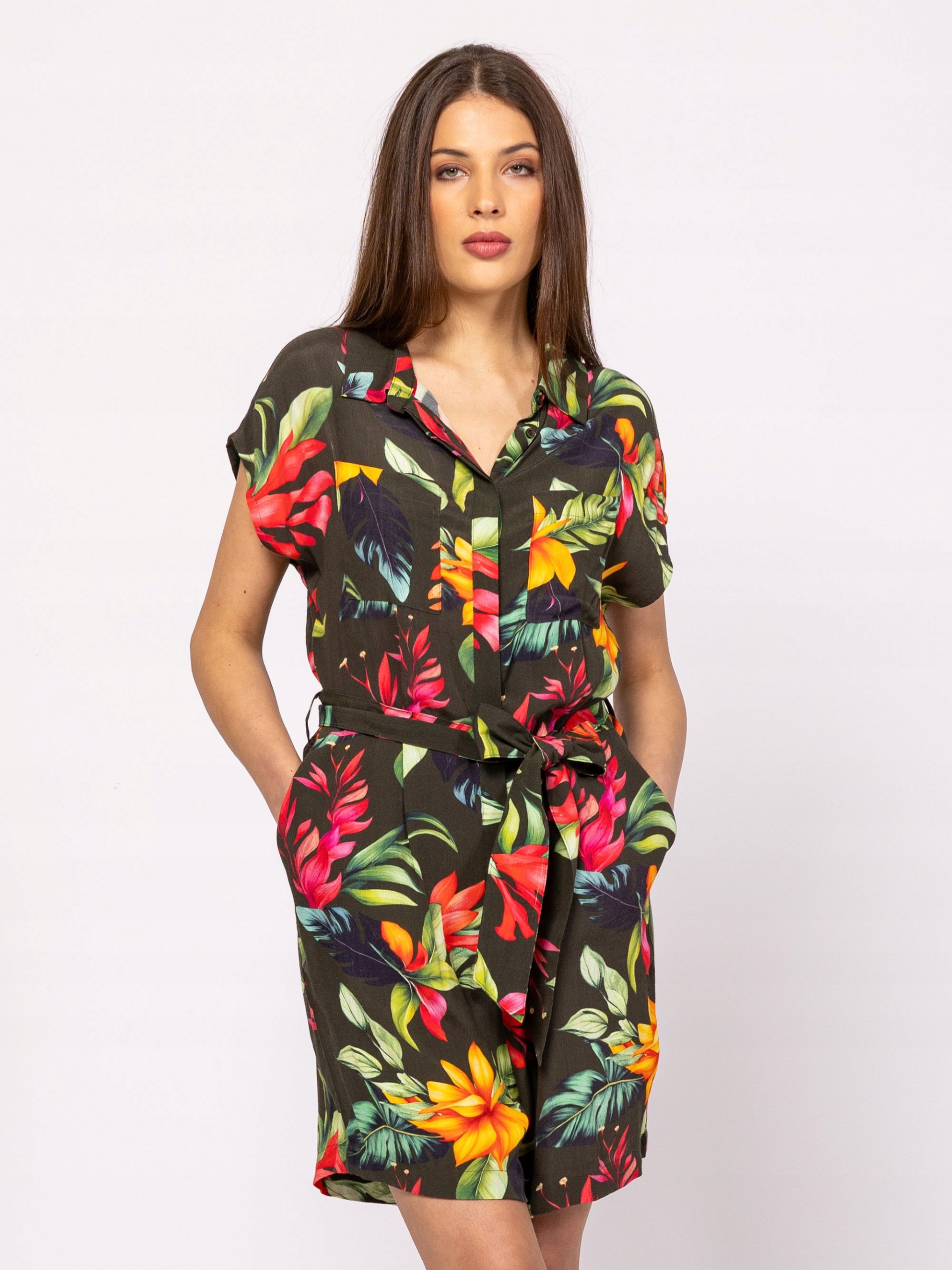 Heavy Tools Dámská Letní Krátká Kombinéza Vosala Botanic Vícebarevná