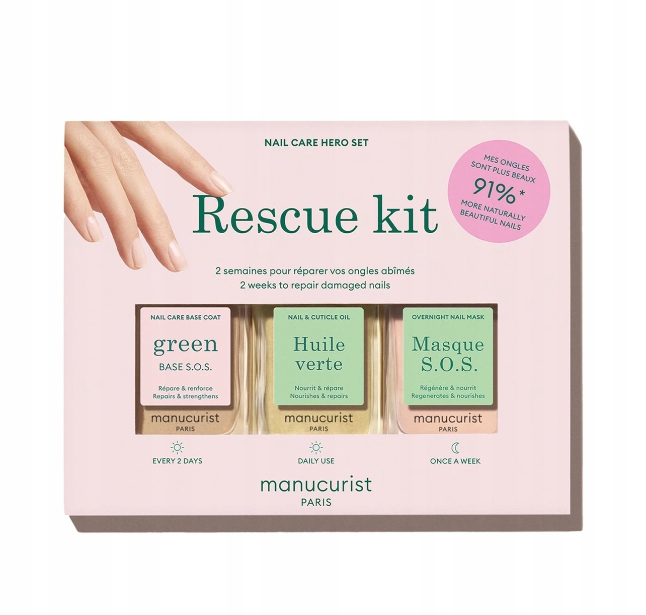 Rescue Kit intensywna kuracja dla zniszczonych paznokci od Manucurist