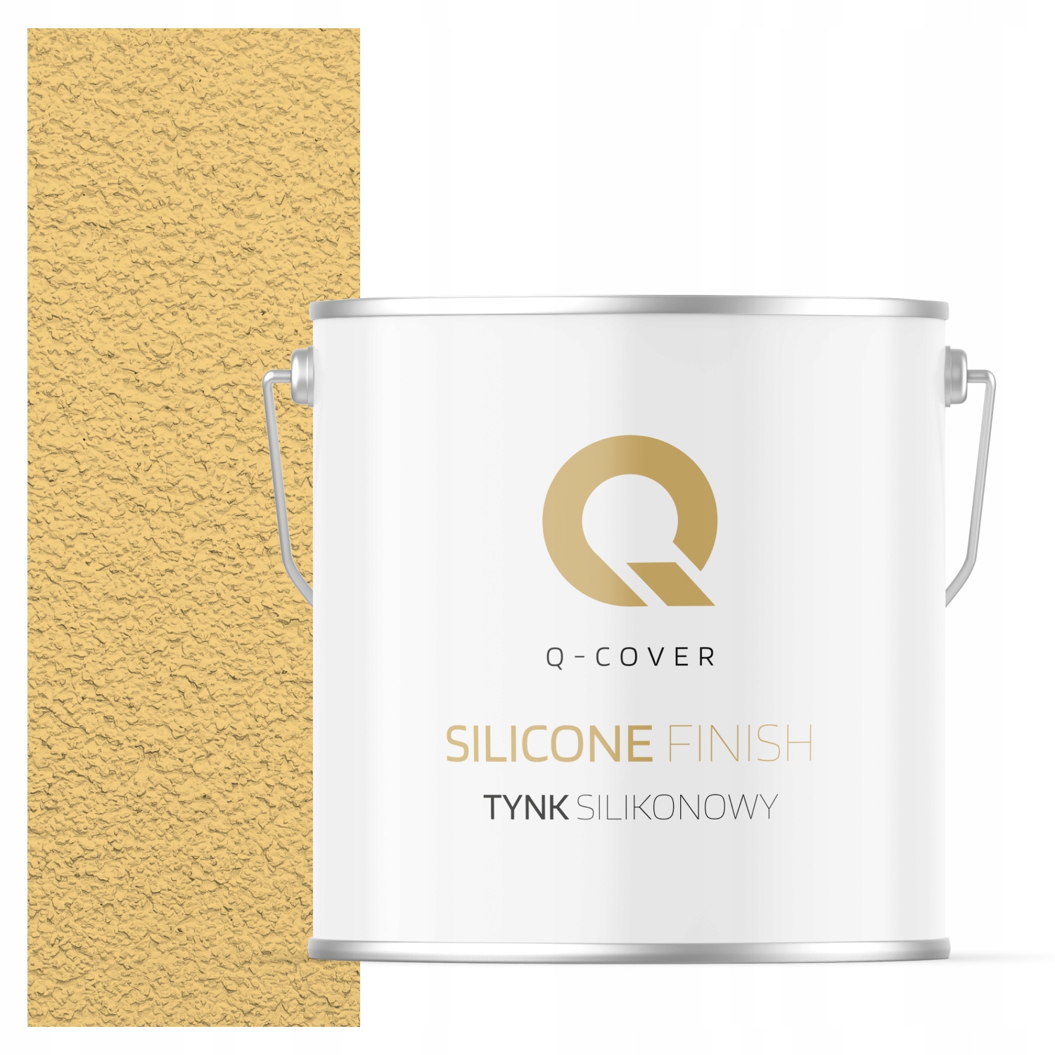 Silikonová Fasádní Omítka Žlutá F645 7 Kg Beránek Granulace 3.0 mm