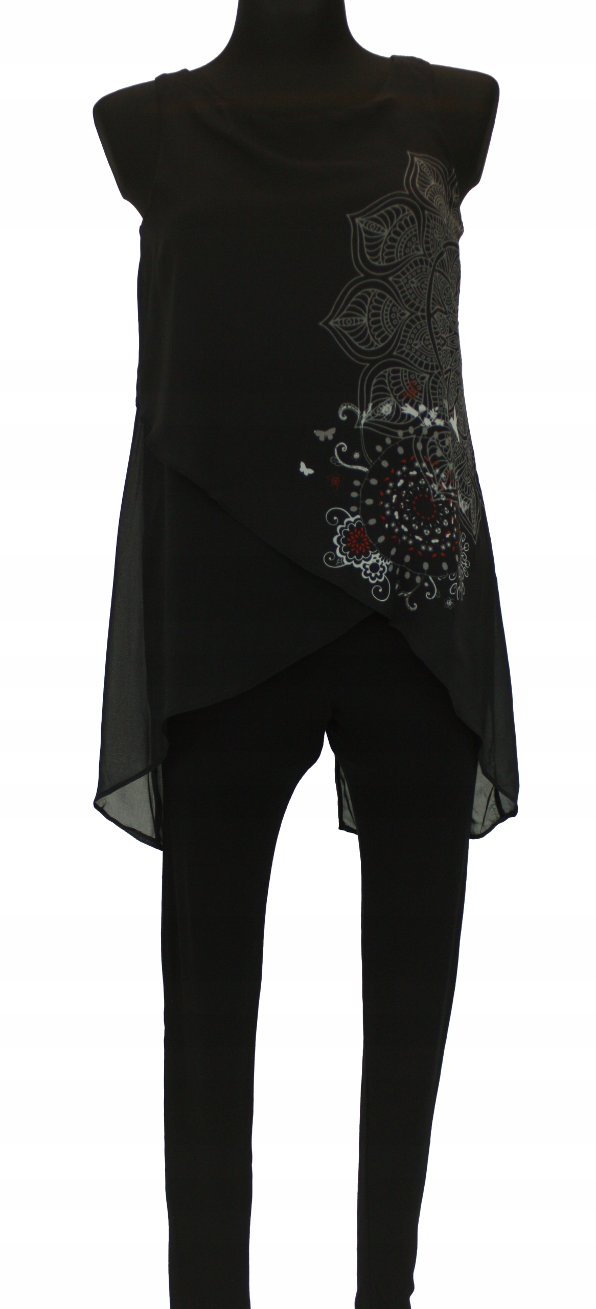 

Kombinezon w kwiaty Desigual wiskoza Xs