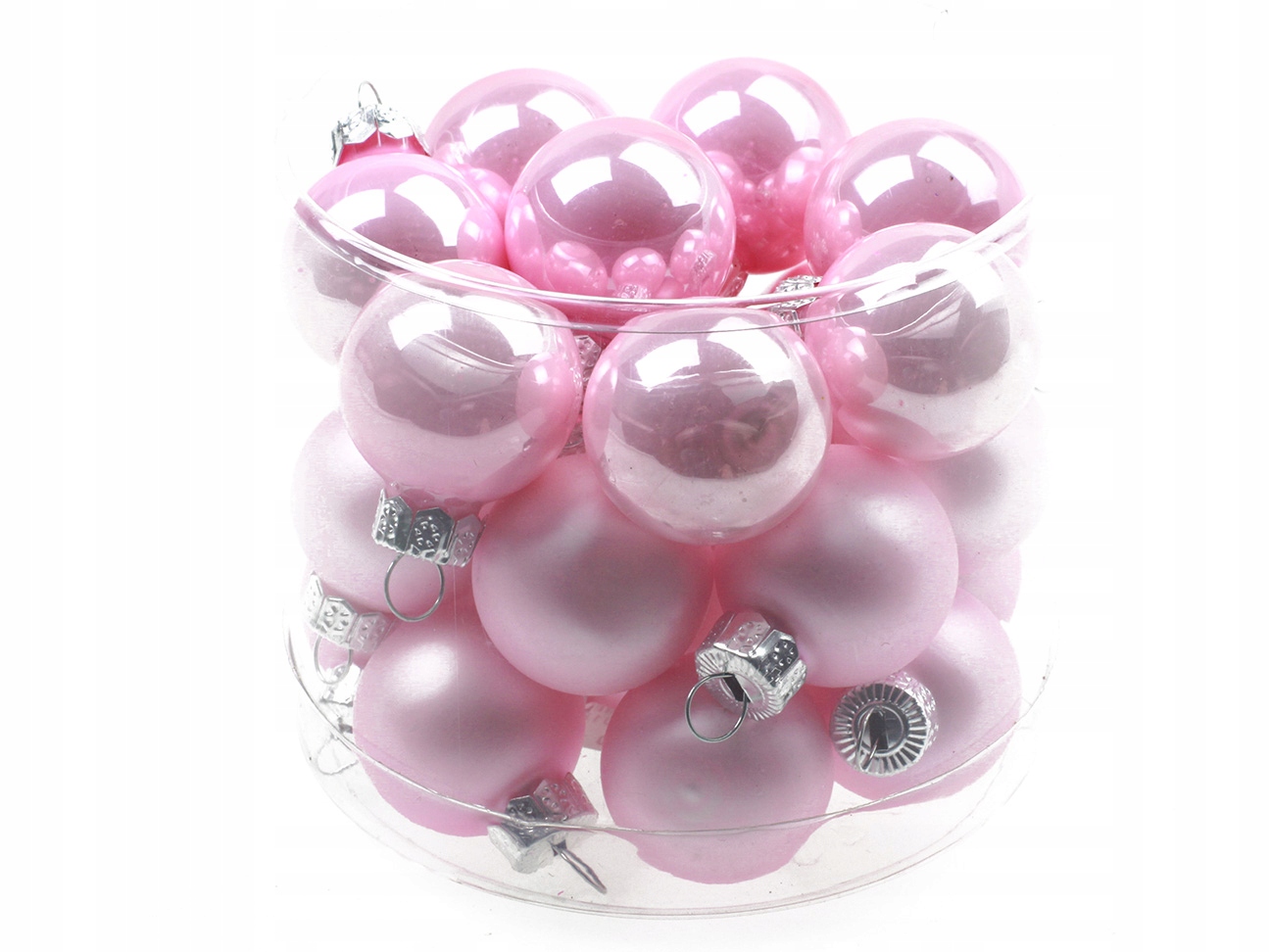 

Szklane Bombki Bombka Ze Szkła 2,5cm 24szt J. Róż
