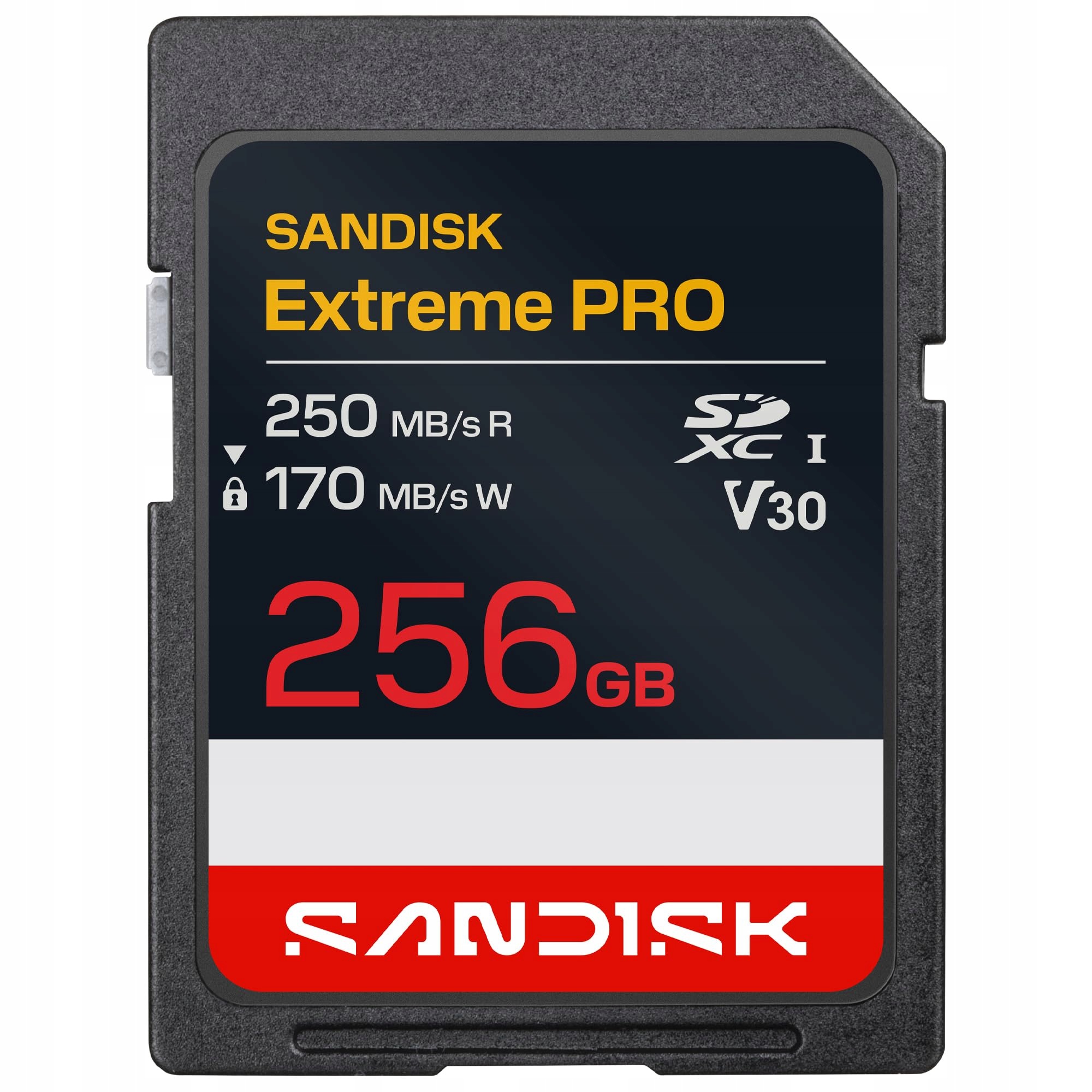 Sandisk Karta Extreme Pro Sd Uhs-i 256 Gb, 250 MB/s čtení, 170 MB/s zápis
