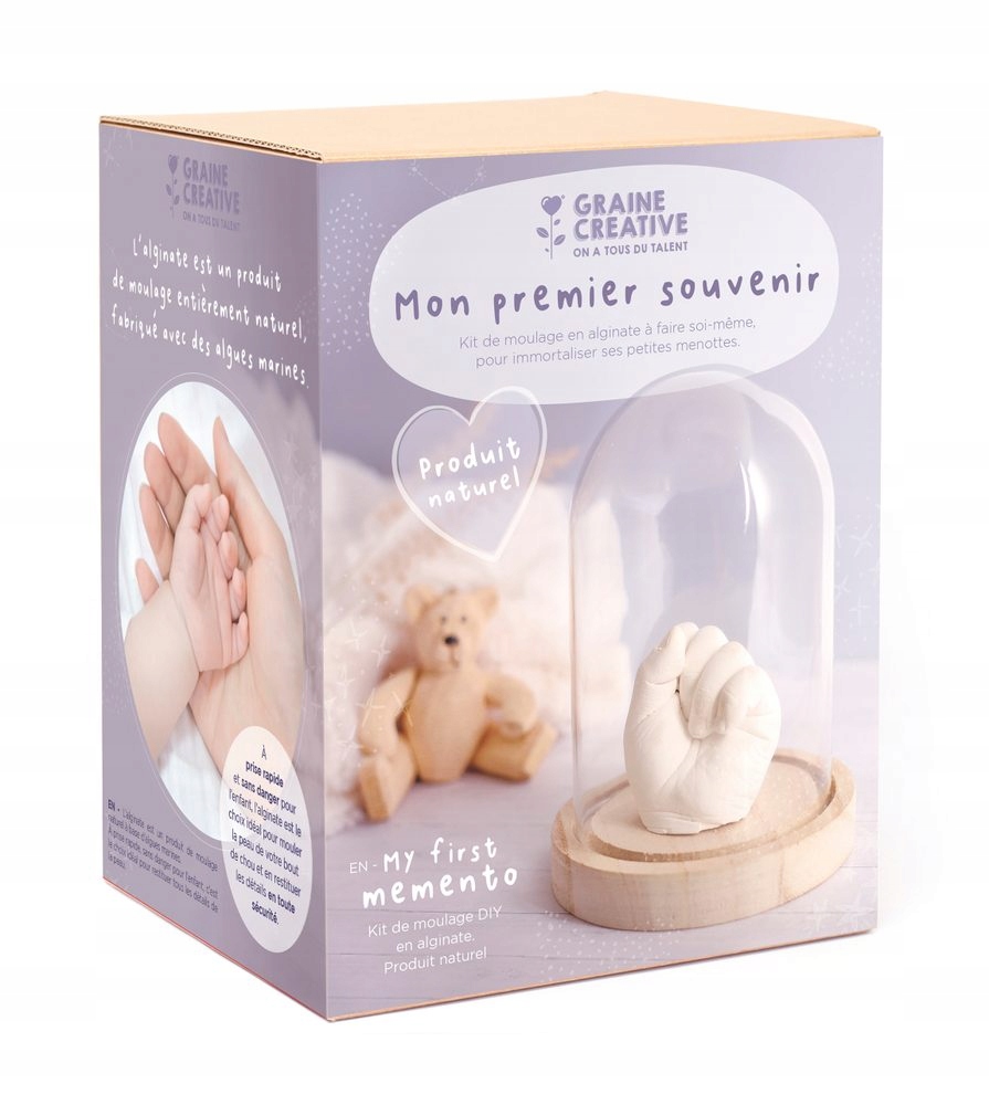 Graine Creative Kreativní sada na sádrový odlitek dětské ruky 1 ks