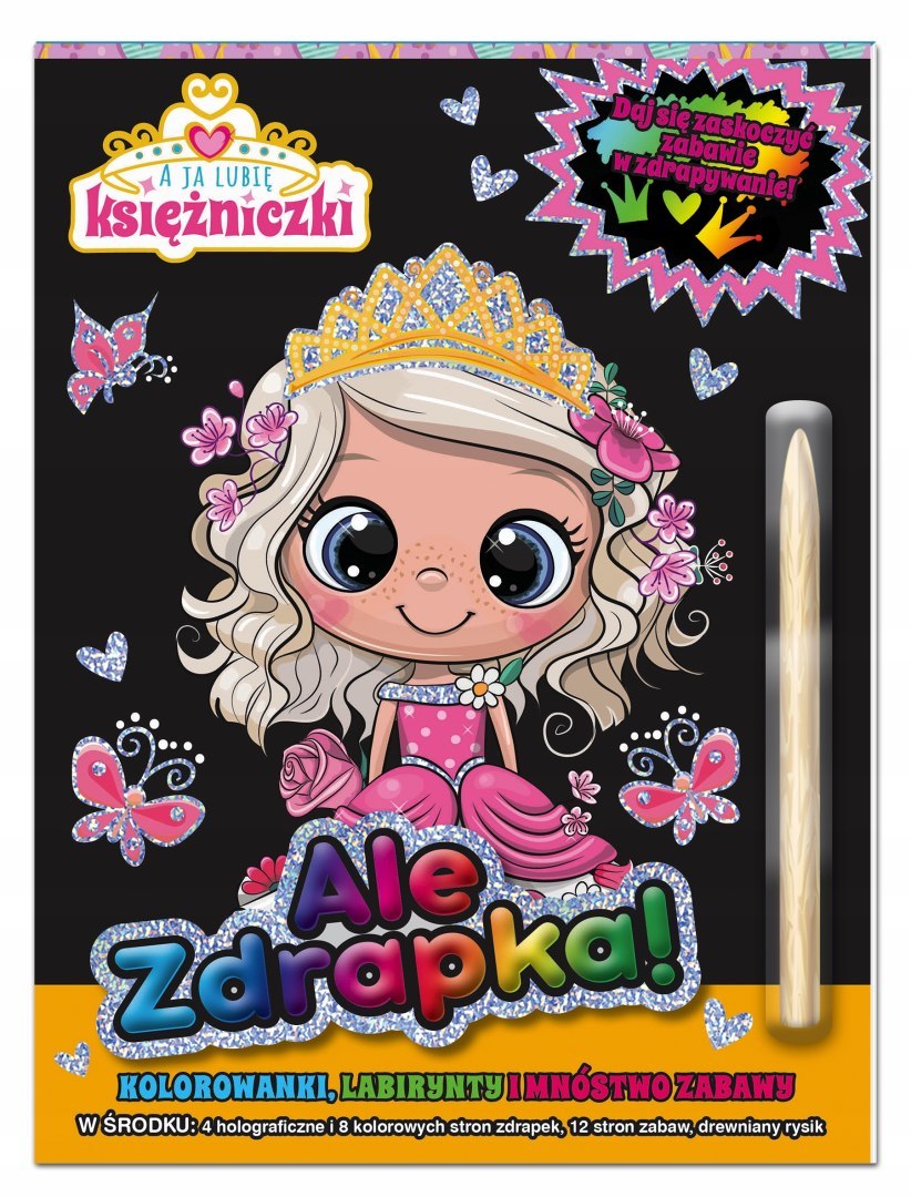 

Księżniczki Zdrapka Kolorowanka Labirynty Rysik