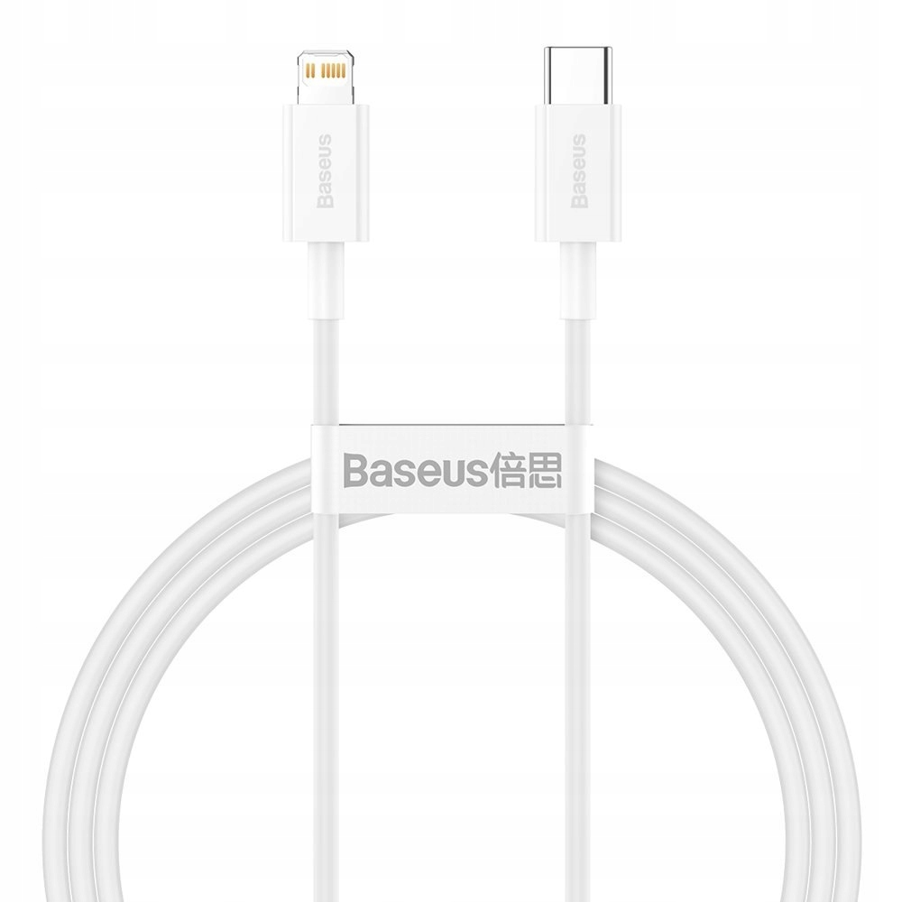 Kabel przewód do iPhone Usb Typ C Lightning Power Delivery 20W 1m biały