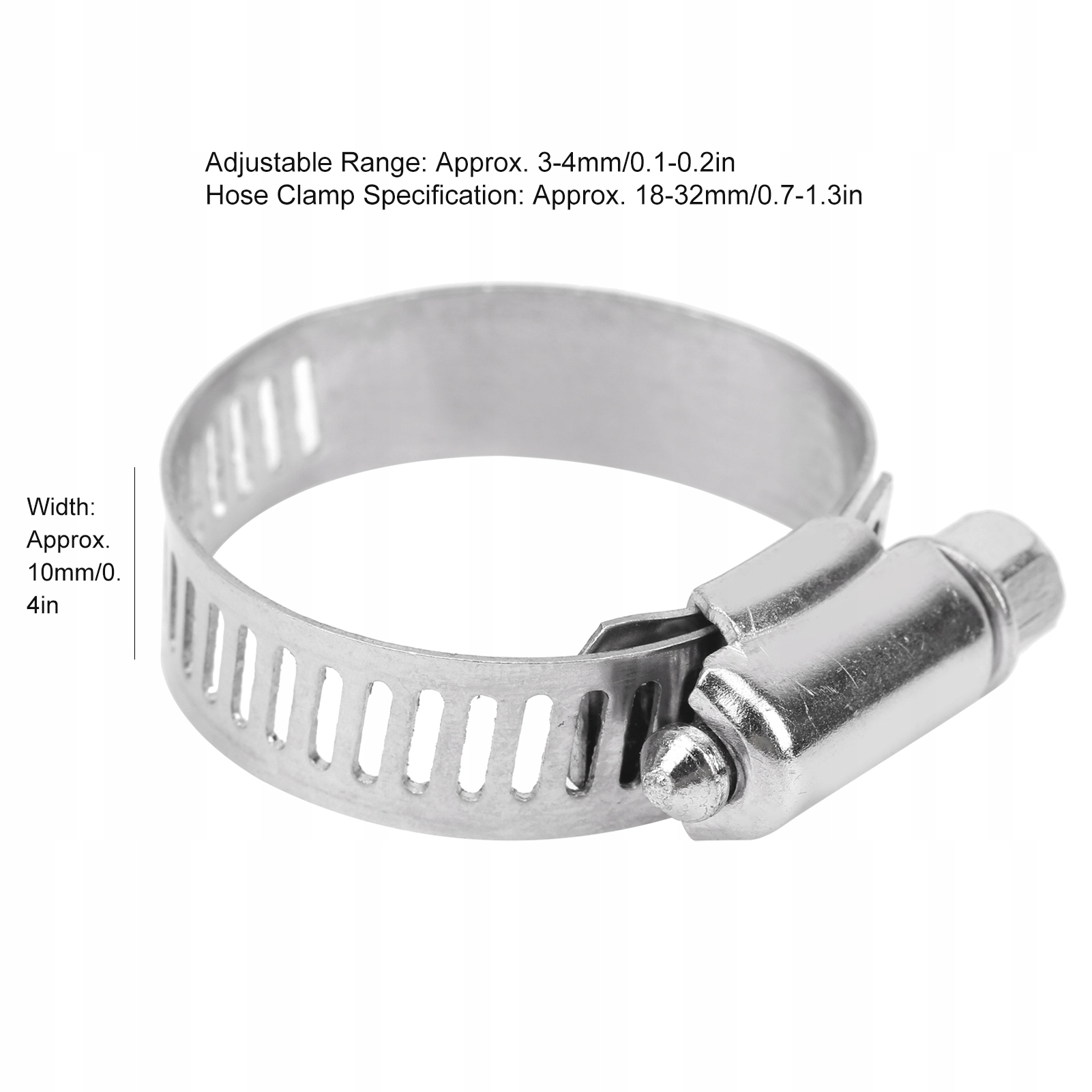 100 szt. 18-32mm zacisk do węża ze stali EAN (GTIN) 5421955299458