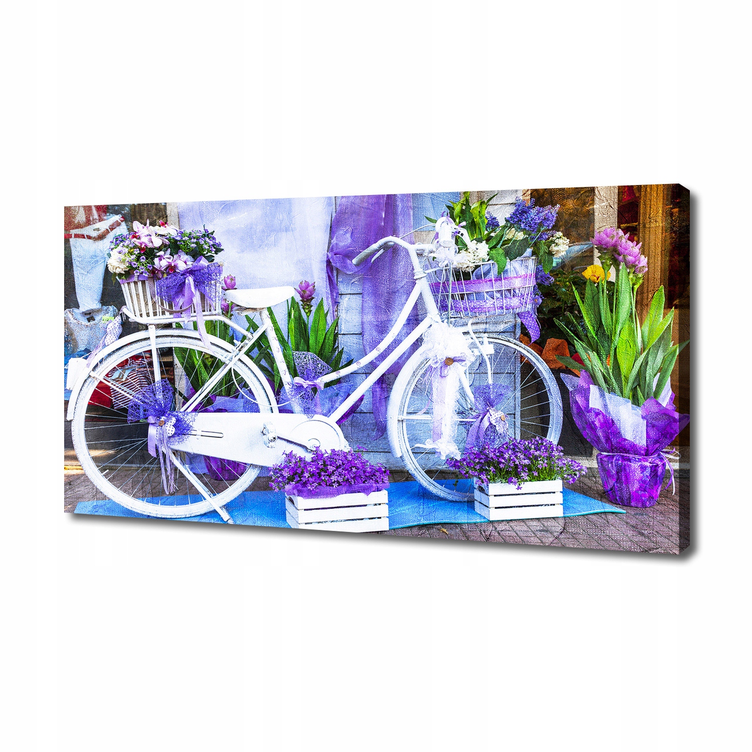 

Foto obraz canvas na ścianę Biały rower 140x70 cm