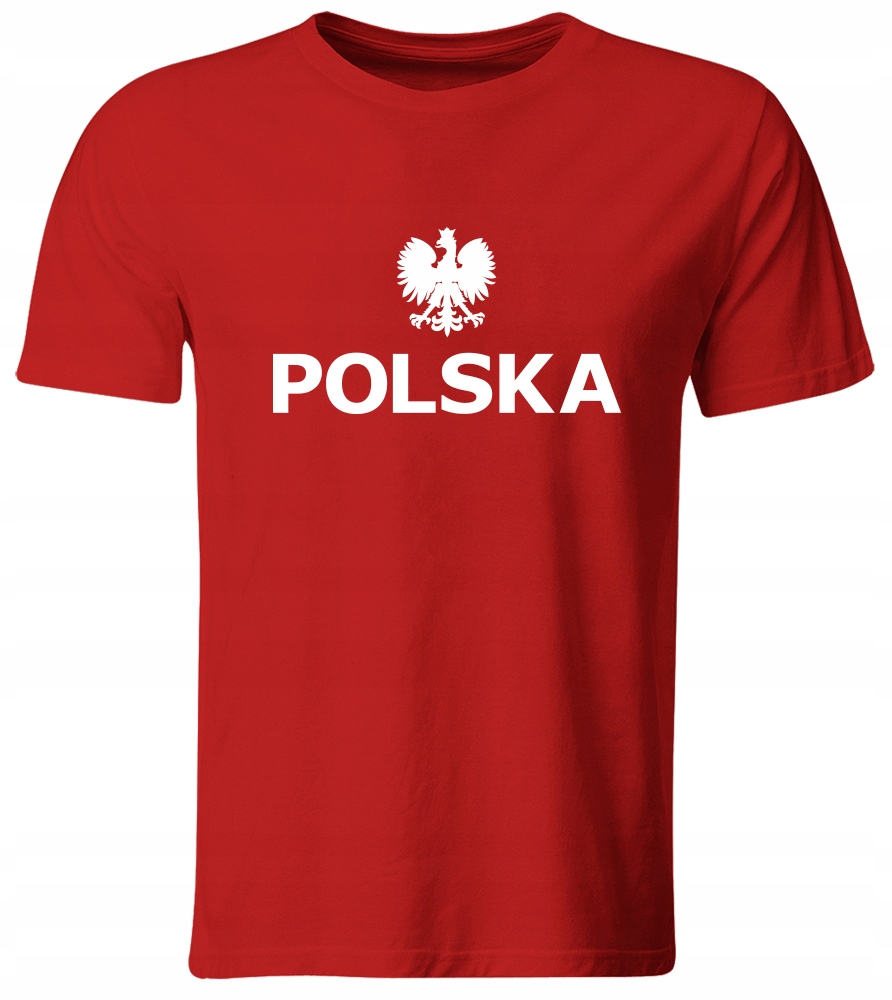 Koszulka Kibica Reprezentacji Polski. Męska, Czerwona, Roz. M