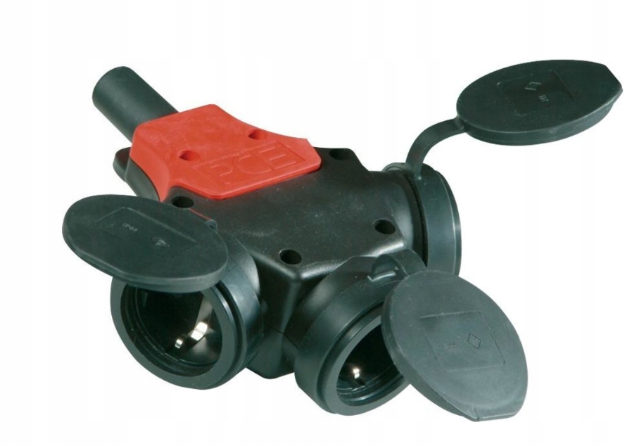 3-CESTNÁ Zástrčková Zásuvka S Konektorom 16A IP44 Pce