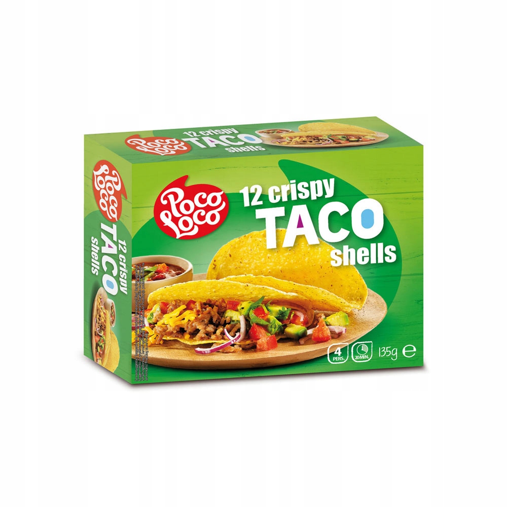 

Kukurydziane Muszle do Taco Taco Shells 12Szt 135g
