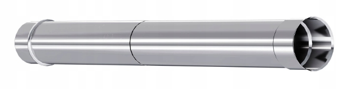 Kzs Trubka o průměru 160 mm, 1 m, tloušťka 1,0 mm, nastavitelná, nastavitelná komínová trubka