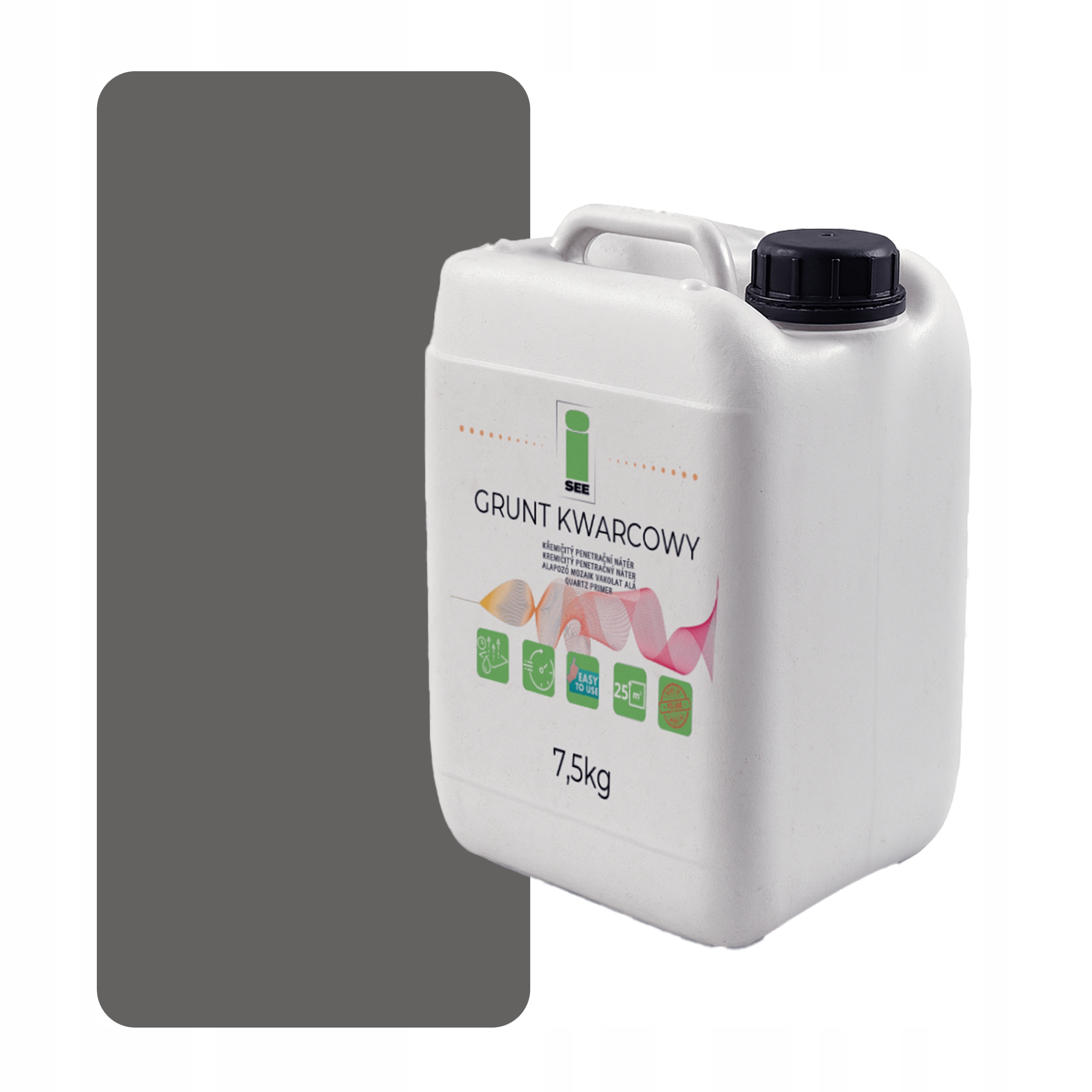 Křemenná Zemina Pod Silikonovou Omítku 7,5 Kg Šedá Tlumená F276
