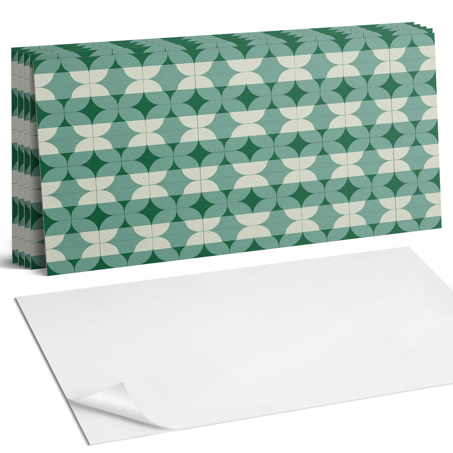 Sada samolepiacich Pvc dlaždíc Vzor vlnitých tvarov 6 x 60 x 30 cm