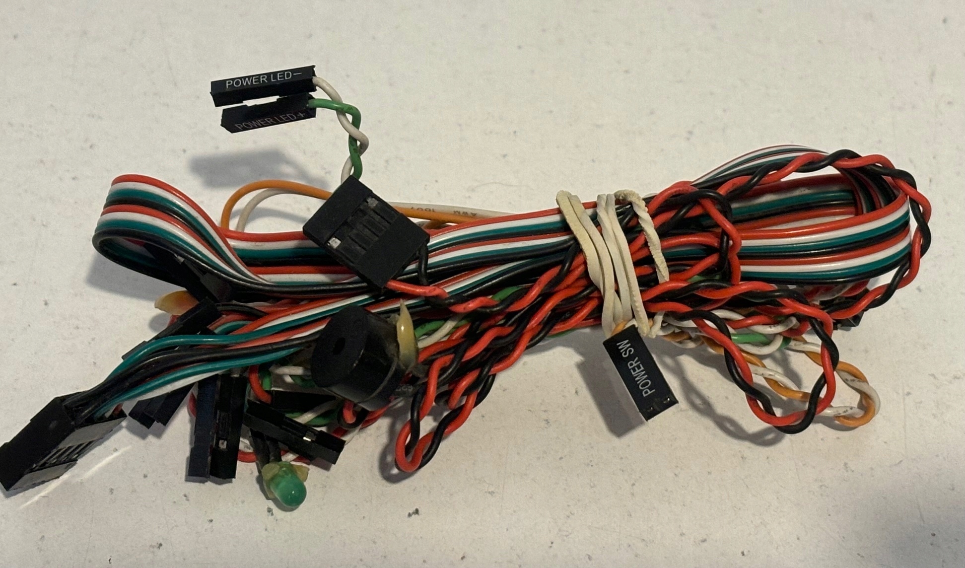 ZESTAW KABLI DO OBUDOWY KOMPUTEROWEJ SPEAKER POWER SW POWER LED POWER SW